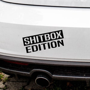 Car Sticker Funny Sticker Foil Car Tuning Fine Foil Plott Disc Shitbox Edition Winter Car Rat Rat Look Oilslick Tag