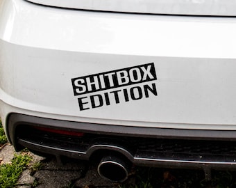 Car Sticker Funny Sticker Foil Car Tuning Fine Foil Plott Disc Shitbox Edition Winter Car Rat Rat Look Oilslick Tag