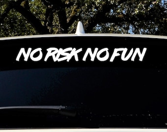 Car Sticker Tuning - No Risk No Fun Tuner Tuner | Gift ideas for gifts