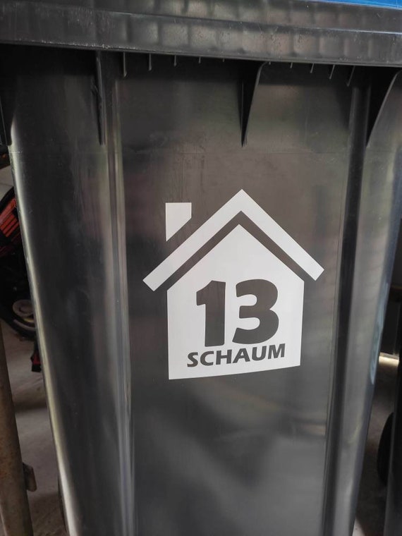 Personalisierte Mülltonnen Aufkleber Wheelie Bin Weihnachtsgeschenke für  Haus Wohnen Dekoration 1 Stück -  Österreich