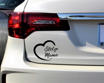 Car Sticker | Proud Mom Grandma Uncle Dad Family Kids Handmade Gift Sticker Car Decal Love Handmade Personalized