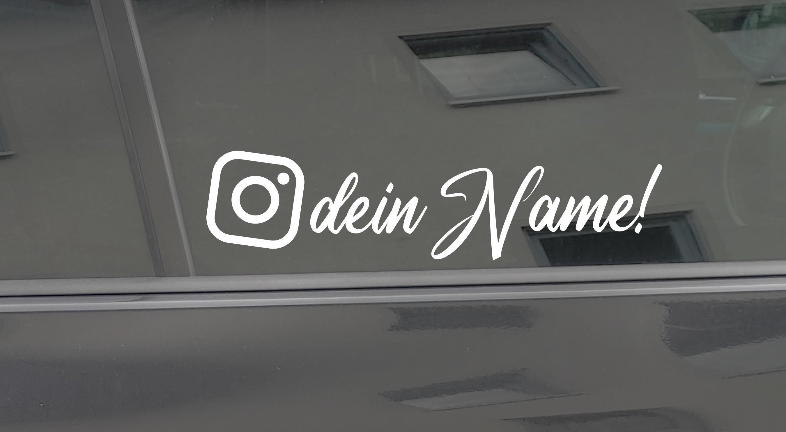 Instagram Aufkleber mit Namen fürs Auto Tuning Logo Car Sticker
