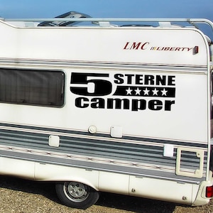 Motorhome 5 Stars Camper Caravan Sticker Car