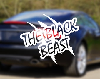 The White Beast - Auto Aufkleber | Weißes Auto Folie Sticker Vinyl