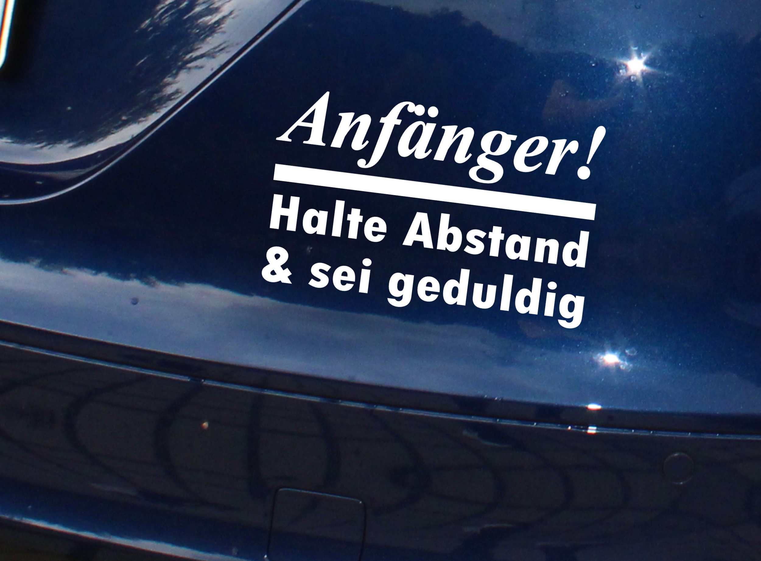 Auto Anfänger Neuling Aufkleber Sticker - .de
