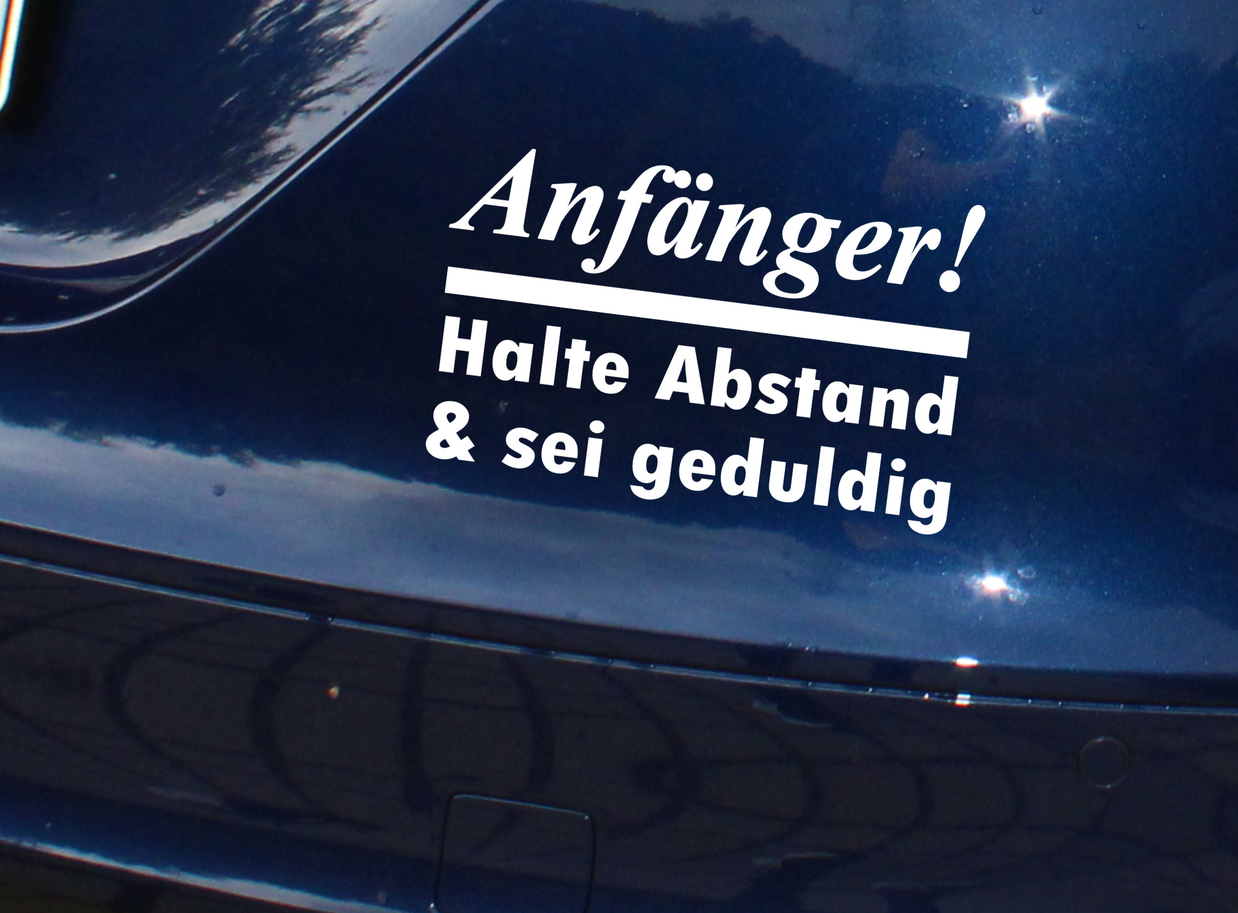 Auto-Magnet-Schild Anfänger I 29,7 x 8 cm, 7,80 €