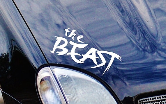 The Beast Sticker Aufkleber Folie Auto Tuning Edelfolien Plott Reifen  Felgen Gadget Scheibe Windschutzscheibe Seitenscheibe Heckscheibe - .de