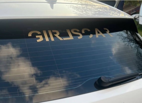 Auto Aufkleber Tuning - Girlscar Automädchen Tunerin Girl Frau Mädchen | Ford Kombi Kinder Bekleidung Sohn Tochter Baby Design
