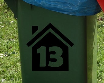 Premium personalized wheelie bin stickers. Custom-made stickers for your wheelie bin - 1 piece