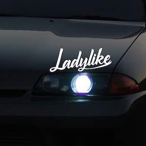 バンパーステッカー | Ladylike チューニング チューナー チューナー ギフト アイデア ショッカー フロントガラス |ステッカー 女の子 女の子 女性