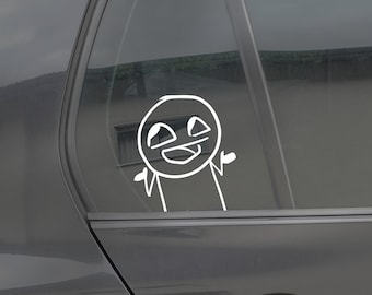 Autoaufkleber Witzig Sticker Aufkleber Folie Auto Tuning Edelfolien Plott Scheibe Windschutzscheibe Seitenscheibe Heckscheibe Comic Figur