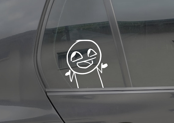 Autoaufkleber Witzig Sticker Aufkleber Folie Auto Tuning Edelfolien Plott  Scheibe Windschutzscheibe Seitenscheibe Heckscheibe Comic Figur - .de