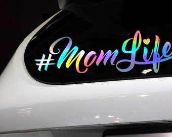 Car Sticker | Mom Life | Mama Baby Sticker for Car Sticker Parents Single Parent Baby Accessories Baby Love Vehicle Foil Becoming a Mom