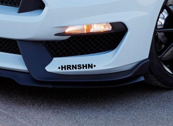 Auto Aufkleber HRNSHN Text Sticker Spoiler Zubehör Carbon