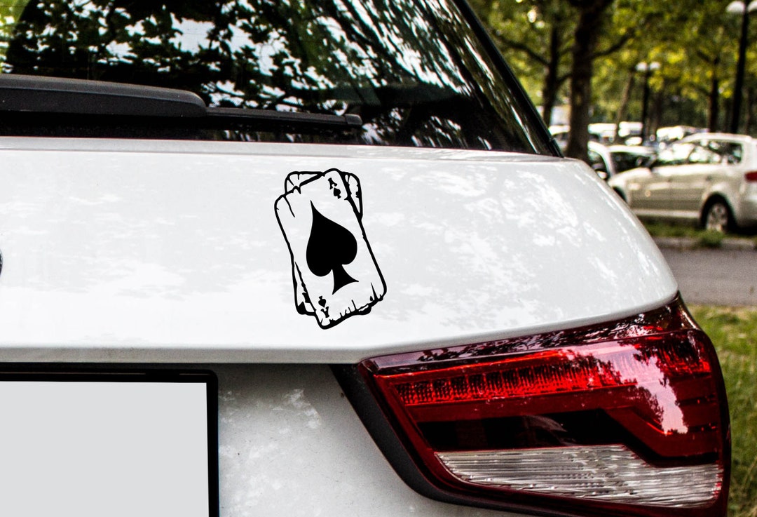 Aces Poker Skat Card Game Sticker Decal Foil Car Tuning Precious Foils ...
