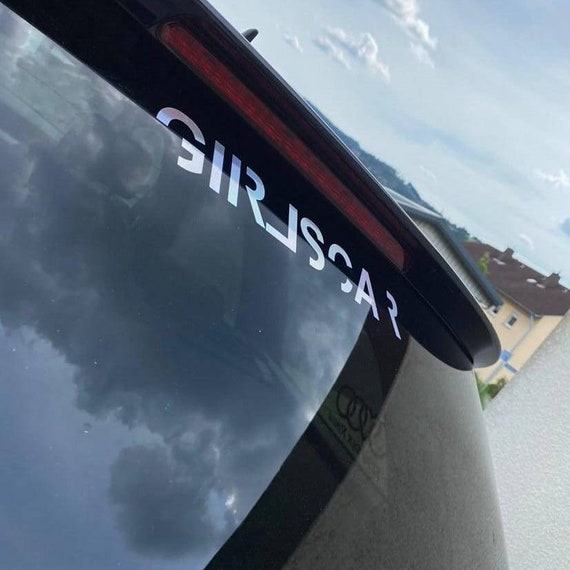 Auto Aufkleber Tuning - Girlscar Automädchen Tunerin Girl Frau Mädchen |Geschenkideen für Geschenk Geschenke Kombi Scheibe Hinten Vorne