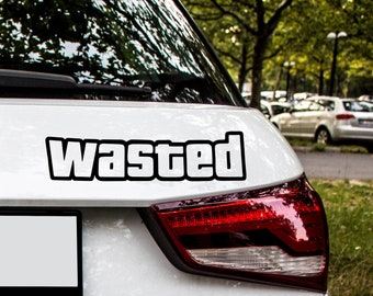 Car Sticker Tuning - Wasted Viral Sticker Famous Rear Window Tuning Car Styling Accessories Gadget