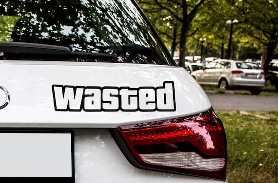 Auto Aufkleber Tuning Wasted Viral Sticker Famous Heckscheibe