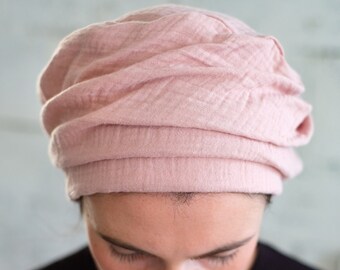 Turban Hats for Women, Beret, Head Wrap Adjustable, Head Scarf: Breathable Light Cotton, Cancer Headwear for Women, Israeli Tichel