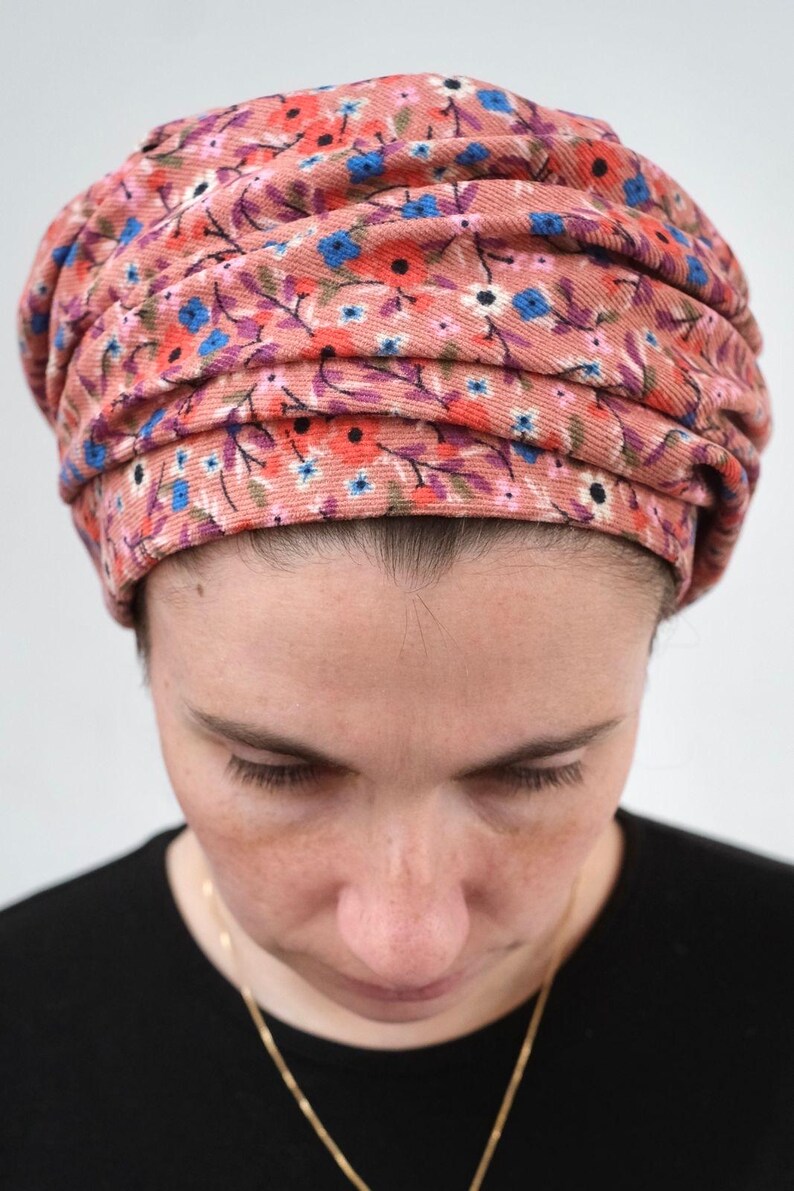 ERMANDINA Vorgebundener Schal Damen - Jüdische Kopfbedeckung 36x18 Zoll