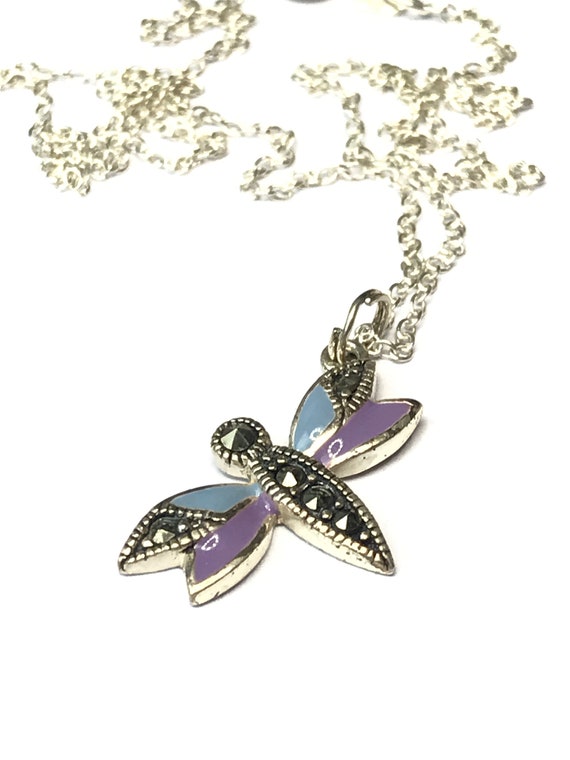 Tiny Sterling Silver 925 Necklace Butterfly - image 8