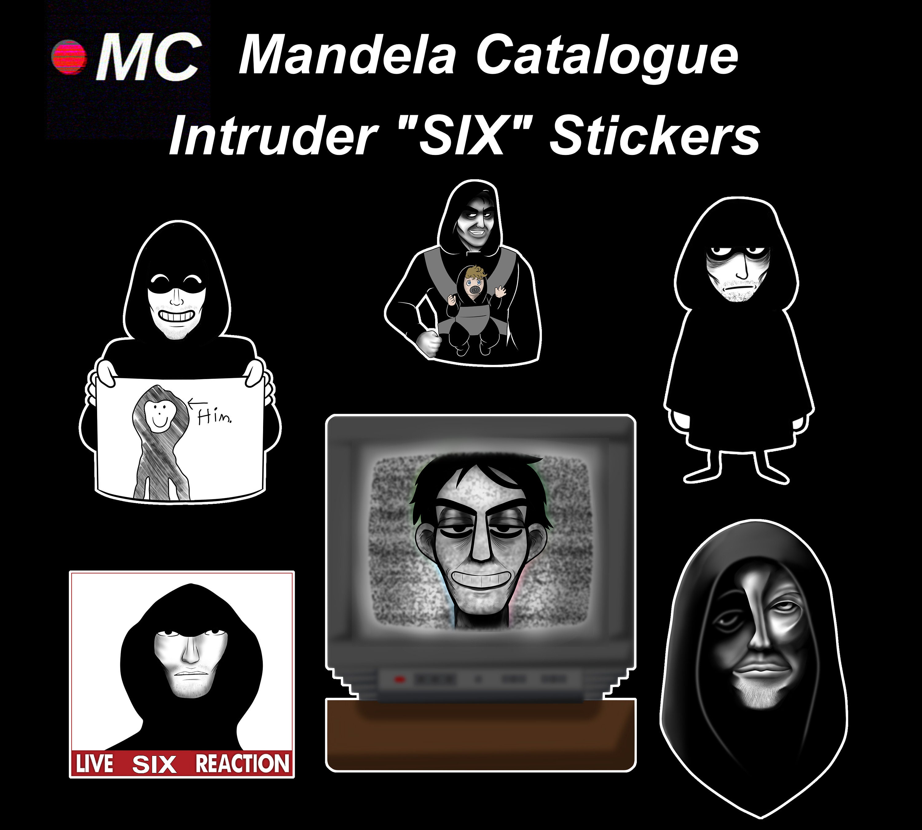 Mandela Catalogue Six Sticker Pack 