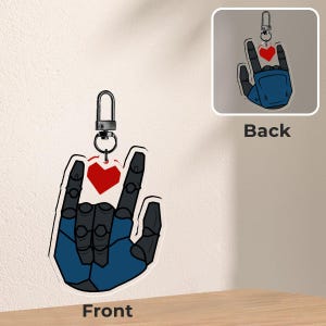 PREORDER- Ultrakill, V1 ASL &quot;I Love You&quot; Charm