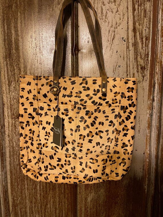 Beachy Leather & Hair on Leopard Myra Bag Cheetah Myra Bag Etsy