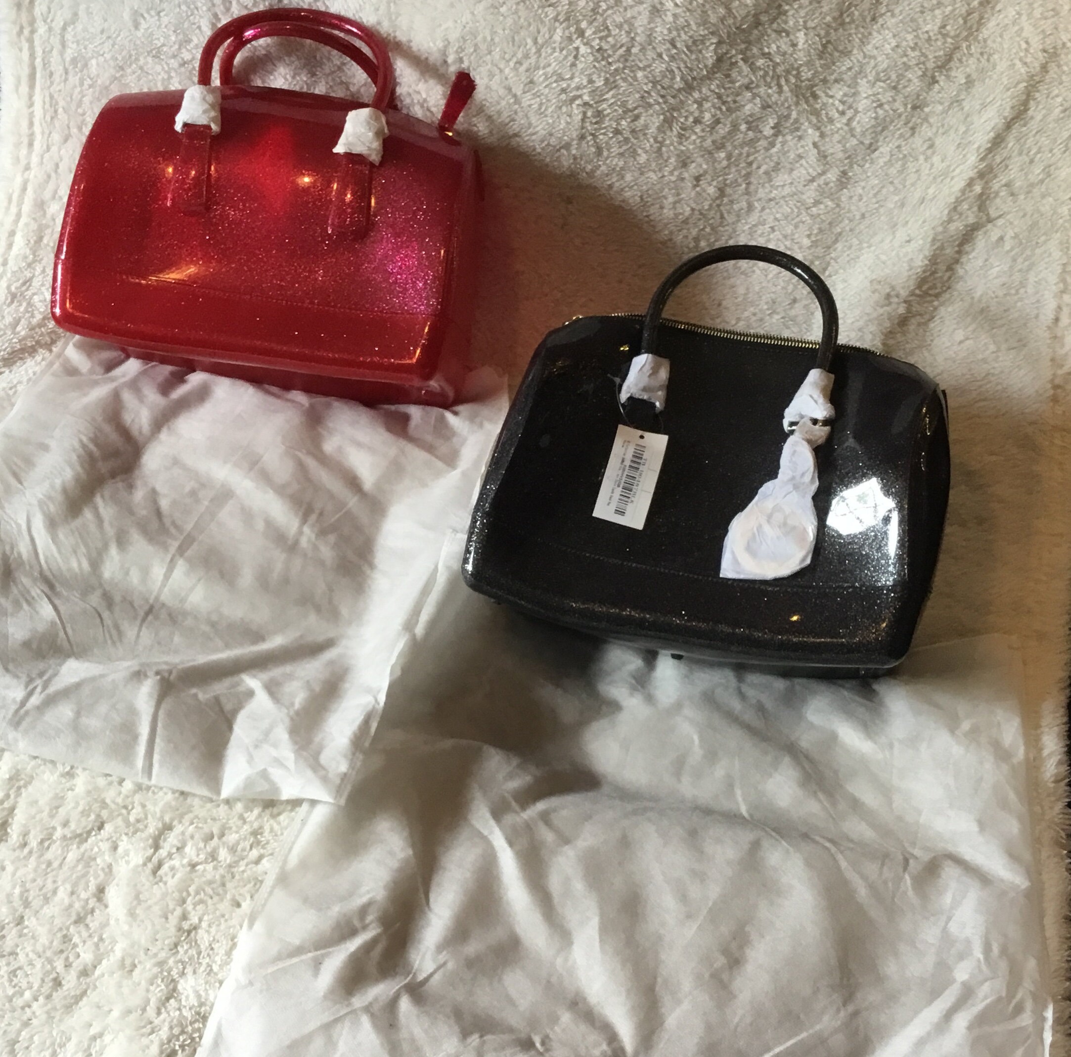 Retro Jelly Glitter Hand / Shoulder Bag Vintage Girly Etsy UK