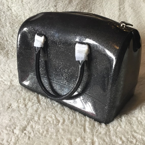 Retro Jelly Glitter Hand / Shoulder Bag - Vintage… - image 7