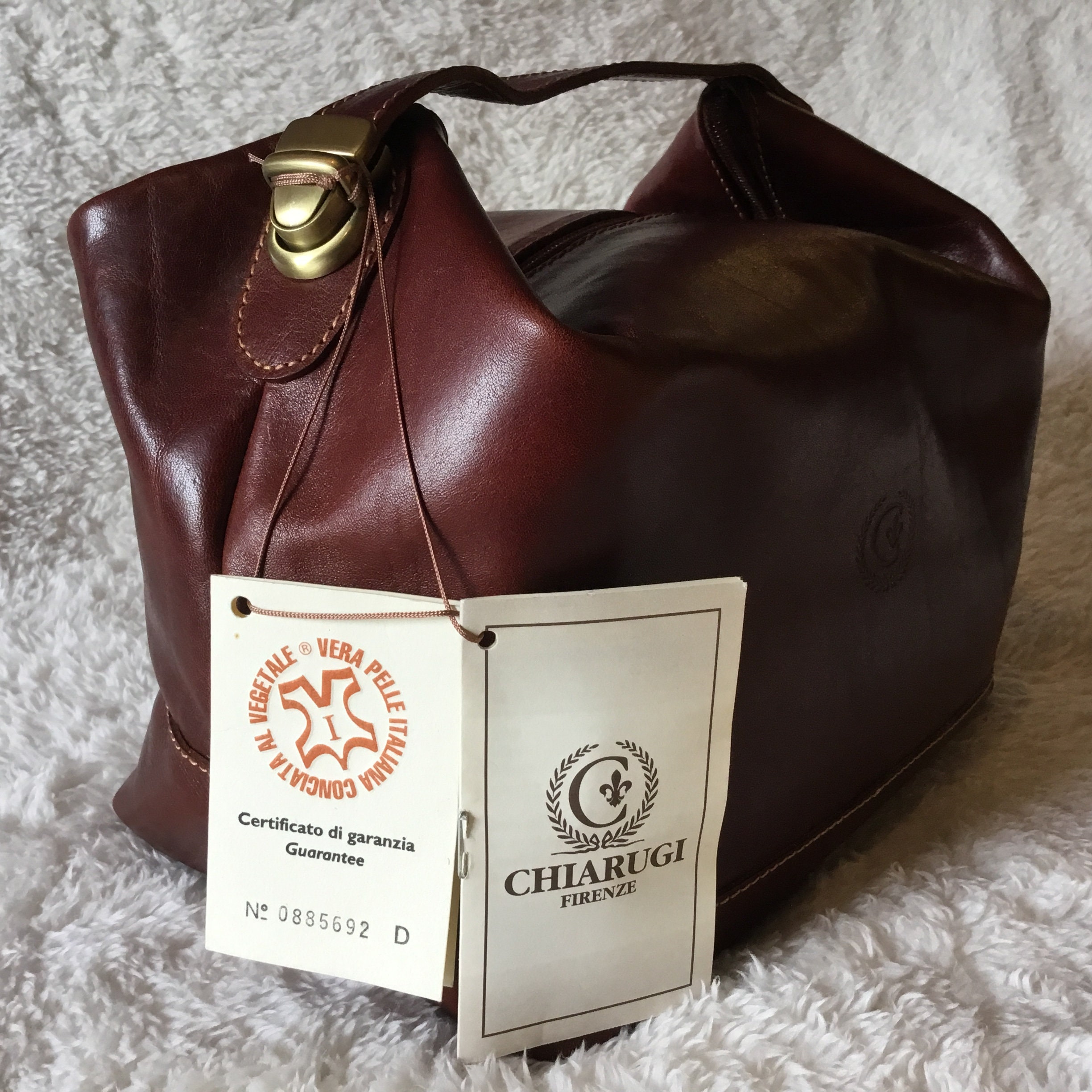 Chiarugi Pro Staff 9.5 Genuine Italian Leather Golf Bag at FORZIERI