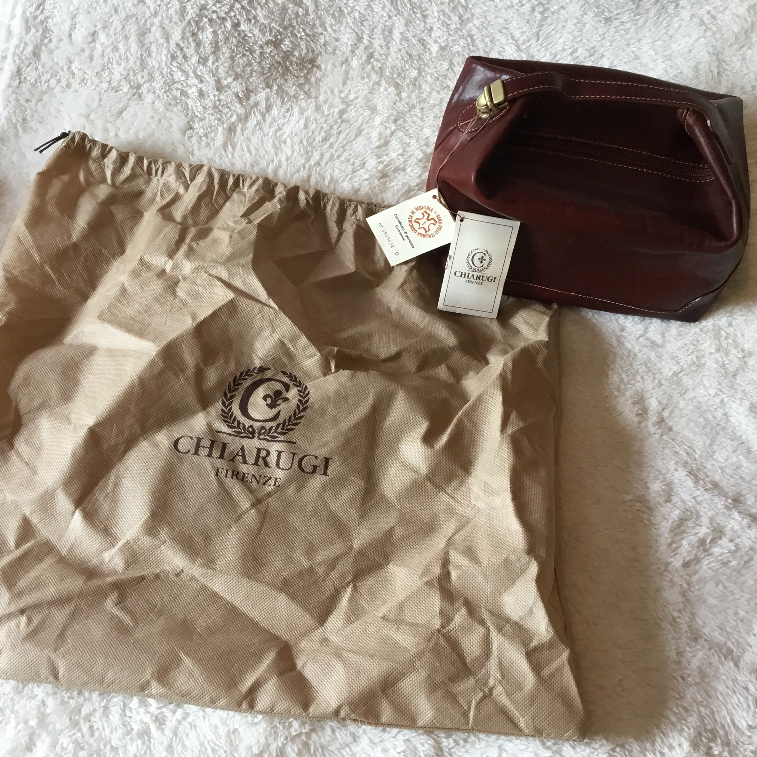 Chiarugi Pro Staff 9.5 Genuine Italian Leather Golf Bag at FORZIERI