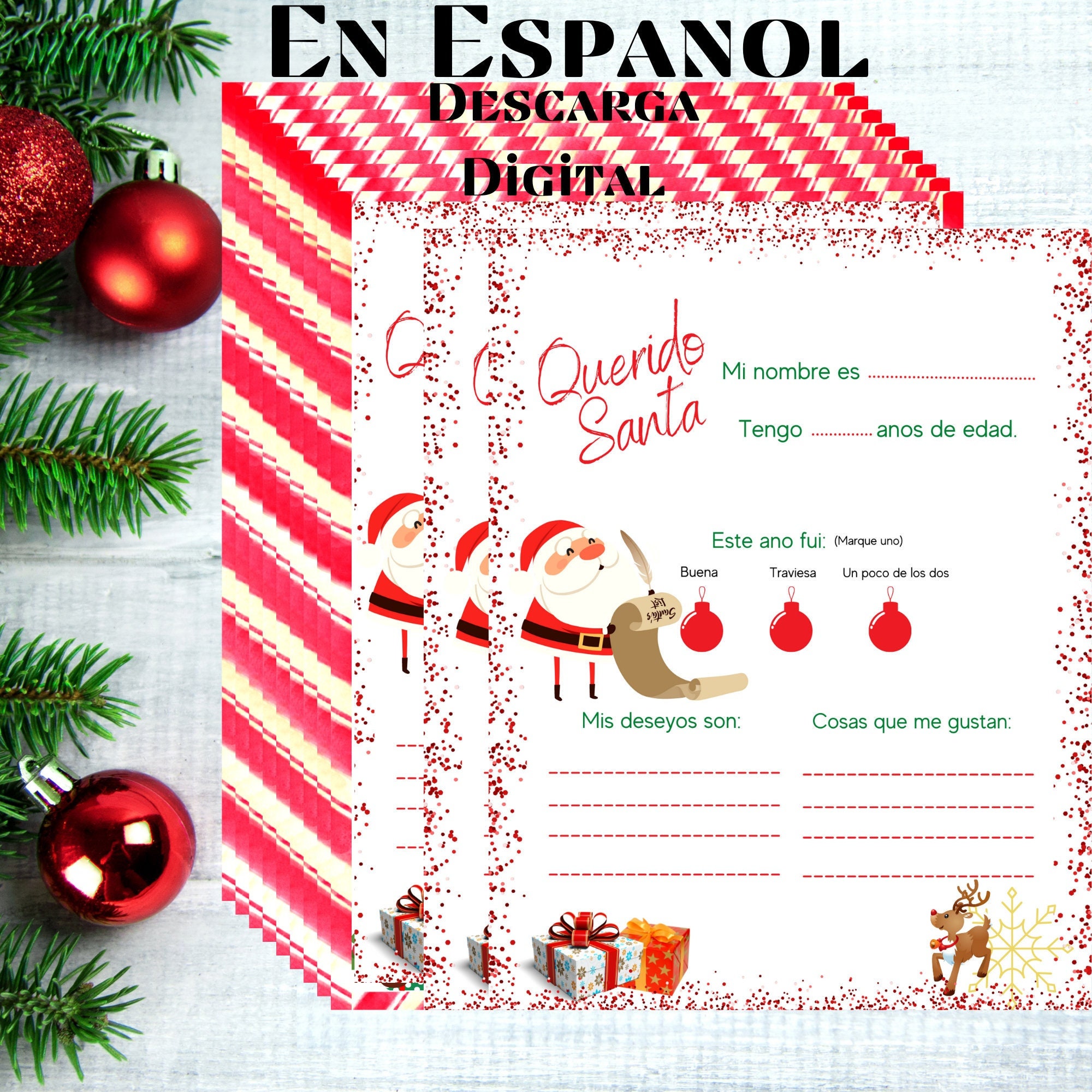 Lista Navidena En Espanol, Para Nino Y Nina, Descarga Digital, Wish ...