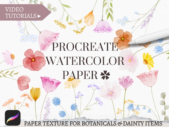 Delicate Watercolor Paper Texture for Procreate (Digital Download)