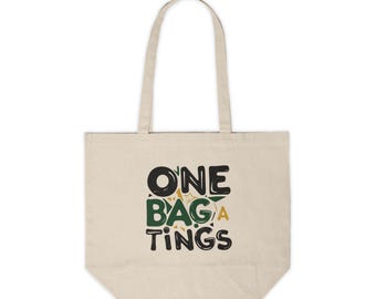 Jamaica Cotton Canvas Tote Bag, One Bag A Tings, Eco-Friendly