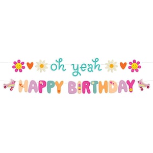 2 guirlandas coloridas * Feliz Aniversário * 2 x 1,5 m de papelão * Aniversário * Decoração * Decoração de festa * Festa * Decoração decoração de aniversário * Decoração de quarto infantil *
