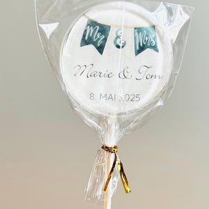 Lecca lecca personalizzabile da 10 pezzi / regalo per invitati a nozze / bomboniere per feste di nozze / segnaposto per nozze / bomboniere per nozze