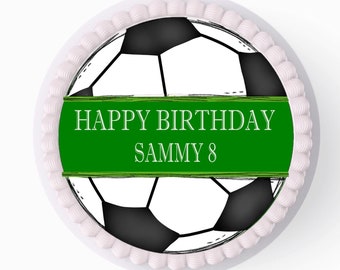 Personalized cake topper, cake decoration, football fondant, football party cake topper, football children's birthday cake