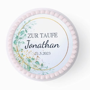 Personalized cake topper / topper / cake topper baptism girl boy high quality food print on fondant