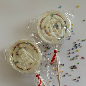 Shaker Lollipop / Party Favor / Host Gift / Santa Claus / Small Christmas Gift / Lollipop / Lollipop / Handmade Gift