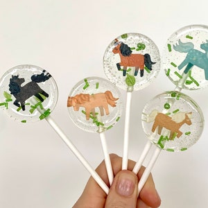 Lollipop Horse Pony / Edible Cupcake Topper / Muffin / Cake Topper Cake Decoration Party Favor Birthday Party Horse Party Guest Gift from 1 piece