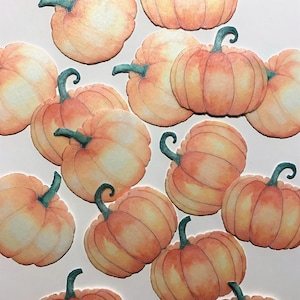 Essbare Cupcake / Muffin Aufleger / Tortendeko Halloween Kürbisse 15 Stück AUSGESTANZT aus Esspapier oder Fondant