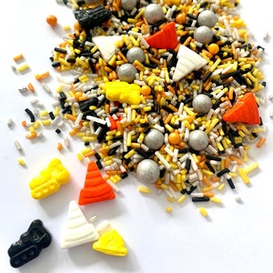 Construction Site - Edible sprinkles from 40g / Sprinkle mix / Sugar sprinkles / Fancy sprinkles for decorating muffins, cupcakes, cakes, tortes