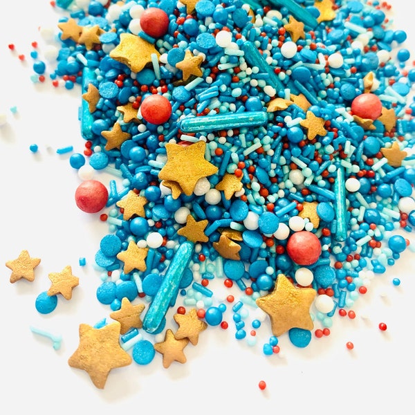 Edible decoration / sprinkles / sugar sprinkles / sprinkle mix / muffin decoration / cupcake decoration / cake decoration Superhero Party Superhero Birthday