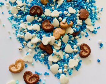 Edible decoration / sprinkle mix Oktoberfest / Bavaria / Austria / sugar sprinkles / for decorating muffins, cupcakes, cakes, tortes and cookies