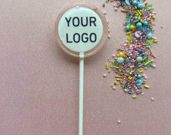 Personalized lollipops / customized lollipops / edible promotional items / trade fair giveaways / high-quality promotional gifts / corporate favors