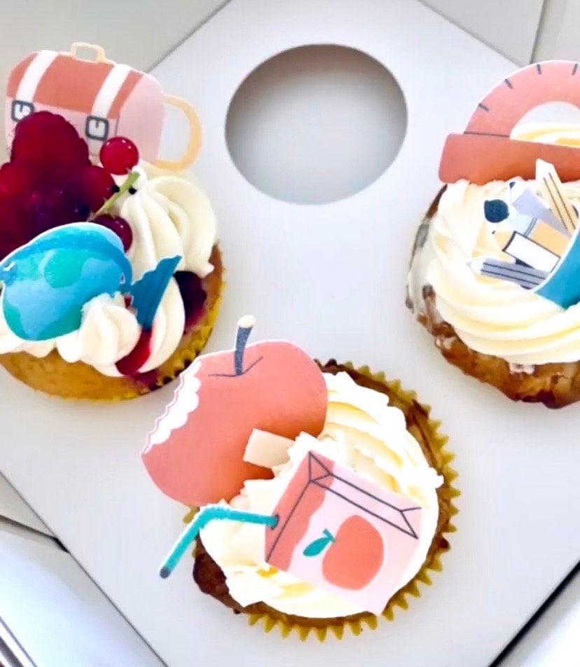 Set Decorazioni Per Torta Inizio Scuola – 17 Pezzi Con Topper Endlich Schulkind, ABC, 123, Palloncini E Coriandoli - 3