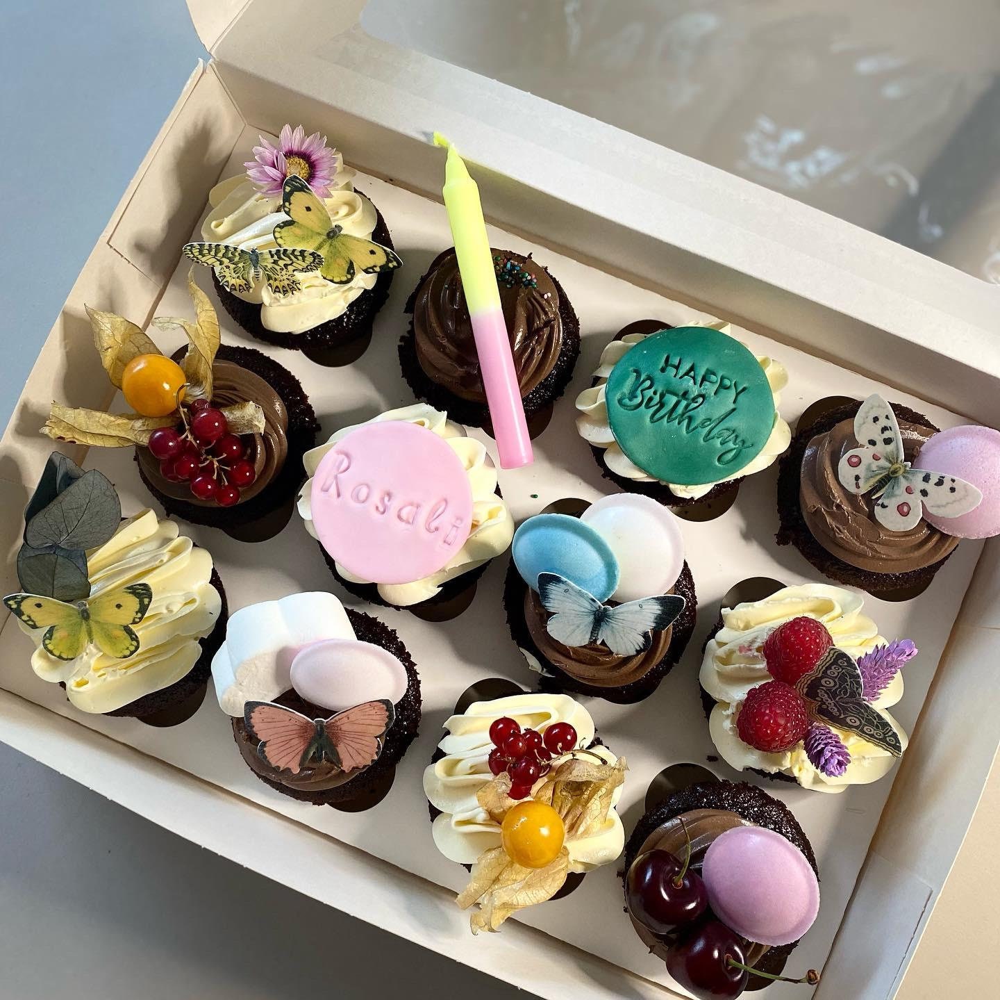 24 Farfalle Commestibili Per Decorare Torte, Decorazioni Da - Foto 10