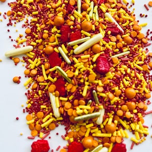 Sprinkle mix Tatütata/ sugar sprinkles / edible decoration fire brigade / for decorating muffins, cupcakes, cookies, cakes, tortes