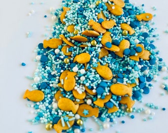 Edible sprinkle mix / sugar sprinkles * Fischers Fritz * for decorating muffins, cupcakes, cakes, confirmations, communions, baptisms